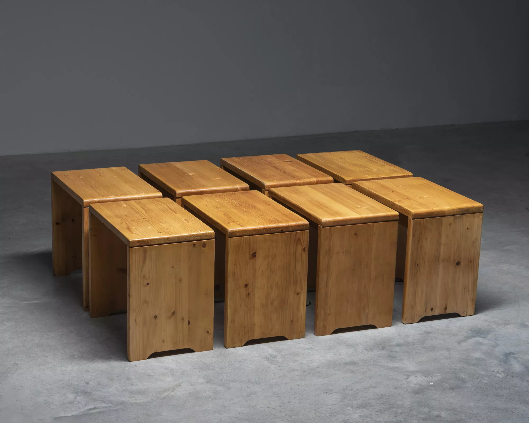 LES ARCS BENCHES BY CHARLOTTE PERRIAND — MATTHEW RACHMAN GALLERY