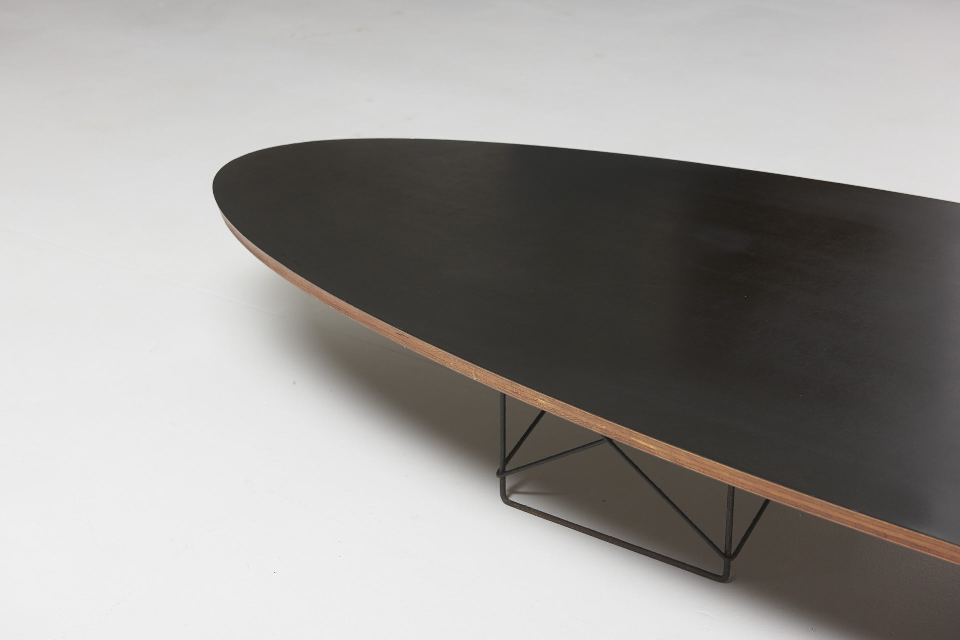 modest furniture vintage 1826 eames wire base elliptical table surfboard 03