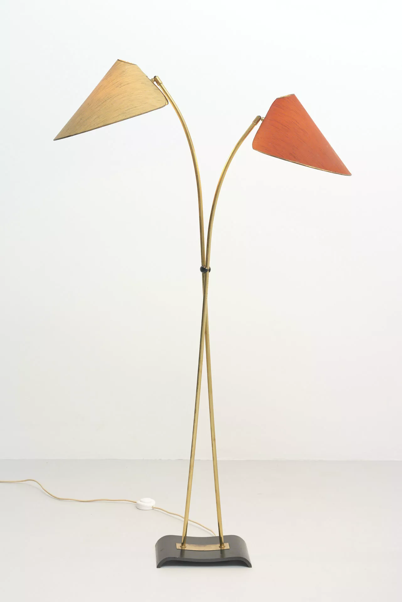 Vintage Brass floor lamp 1950s