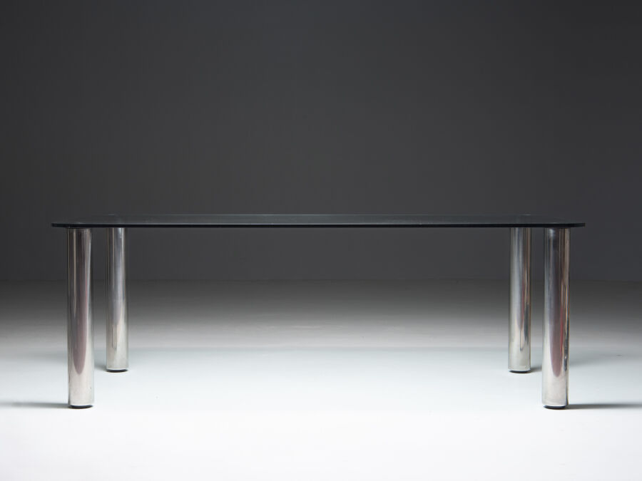 2976zanotta-dining-table-glass-chrome-legs-4