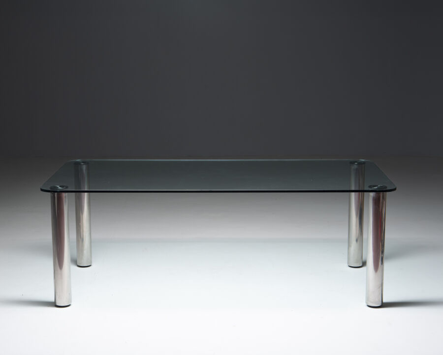 2976zanotta-dining-table-glass-chrome-legs