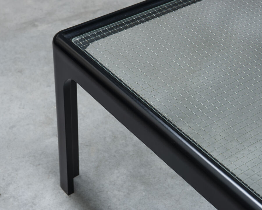 3672-3673pair-of-low-tables-black-plastic-frame-and-wired-glass-top-15