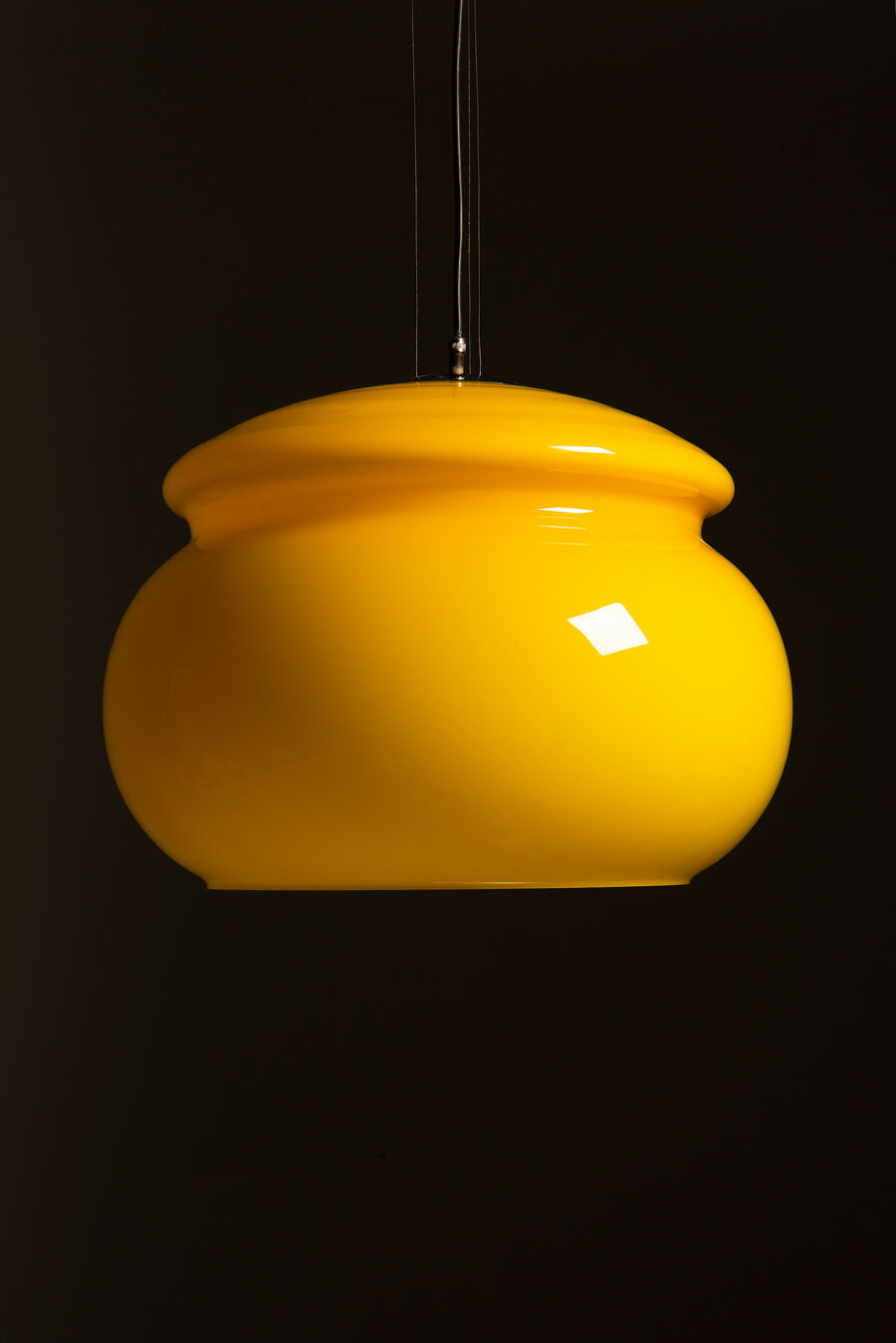 XXL PENDANT LAMP IN YELLOW MURANO GLASS