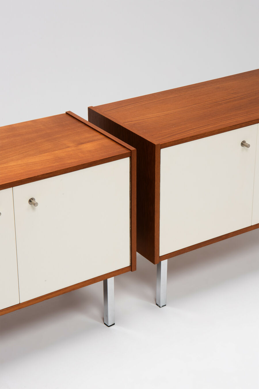 PAIR OF BEDSIDE CABINETS - 60'S Anton Slotboom Lockwood