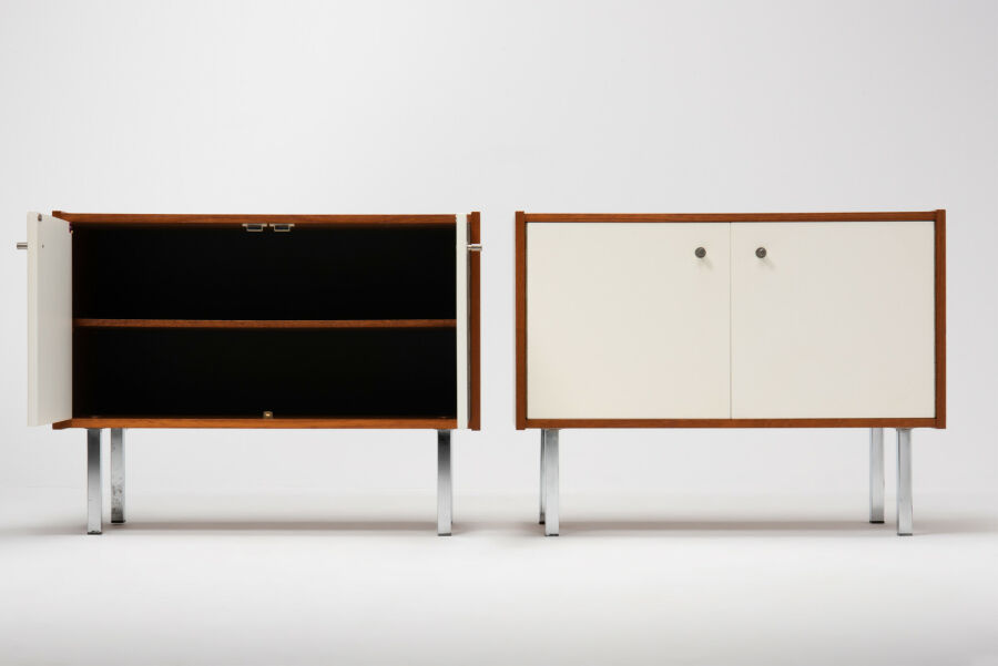 PAIR OF BEDSIDE CABINETS - 60'S Anton Slotboom Lockwood