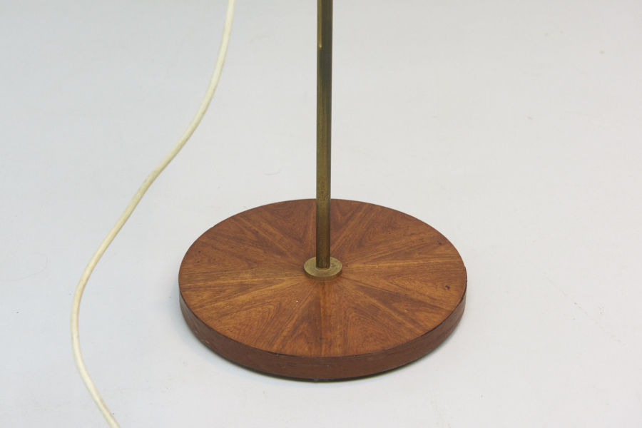 modest furniture vintage 0884 floor lamp teak brass adjustable 04