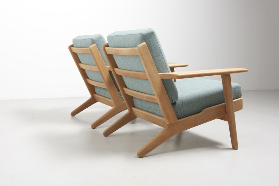 modest furniture vintage 1543 hans wegner ge 290 easy chair 04