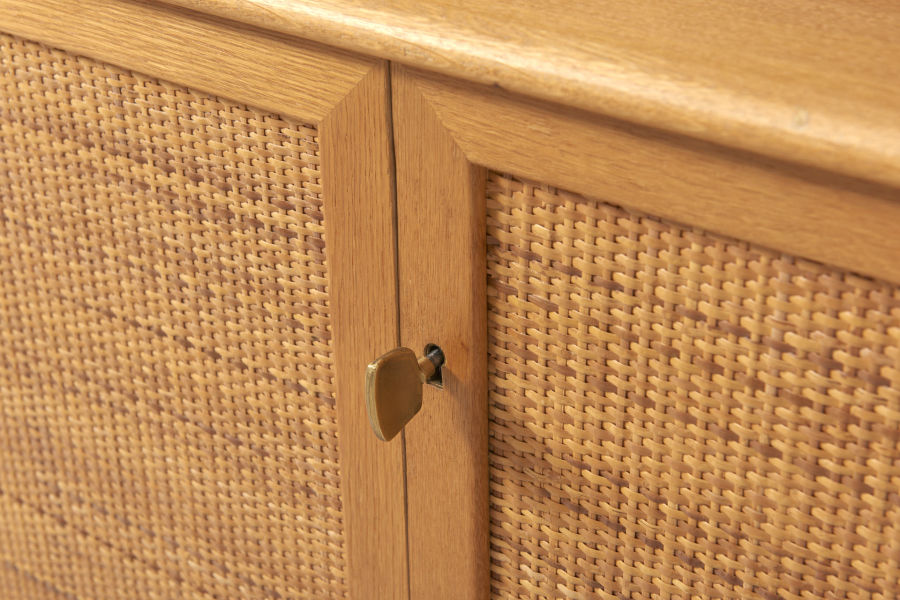 modest furniture vintage 1644 alf svensson cabinet rattan doors 05