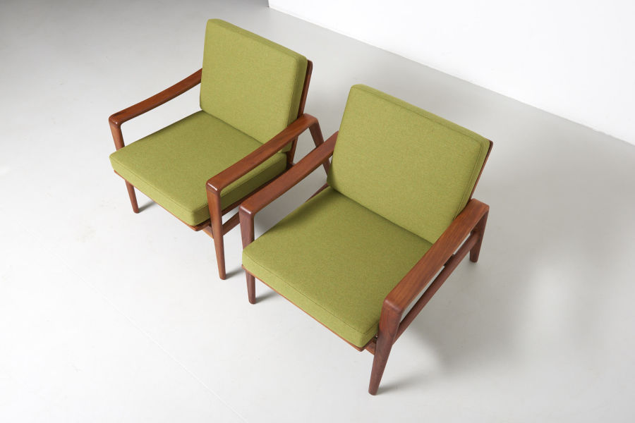 modest furniture vintage 1744 pair easy chairs arne wahl iversen 09