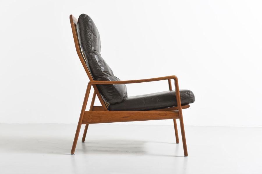 modest furniture vintage 1754 highback easy chair arne wahl iversen03