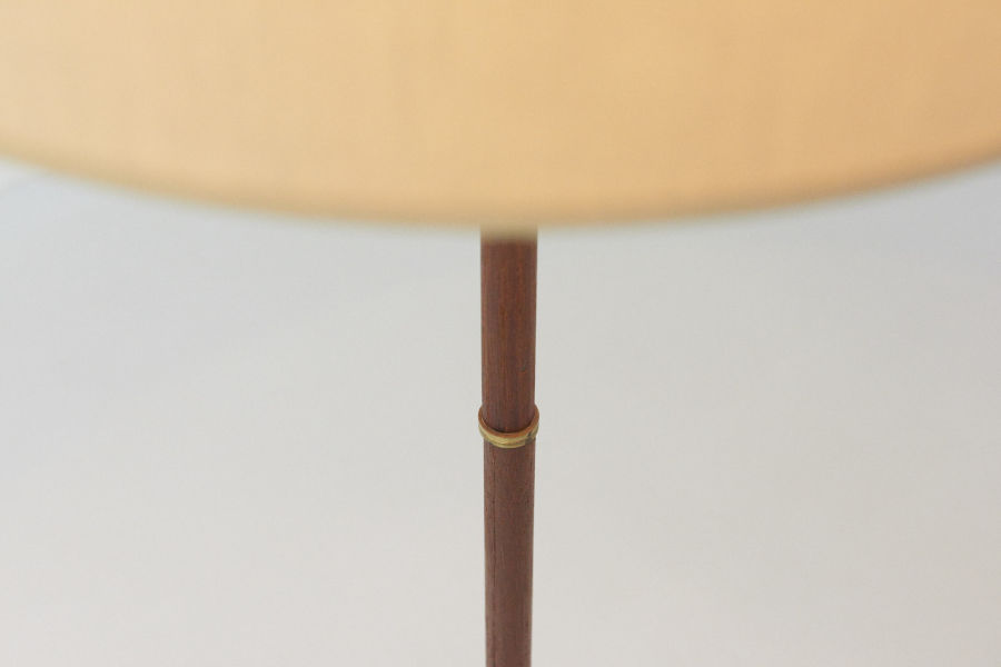 modest furniture vintage 1795 floor lamp teak brass 3 star foot 04