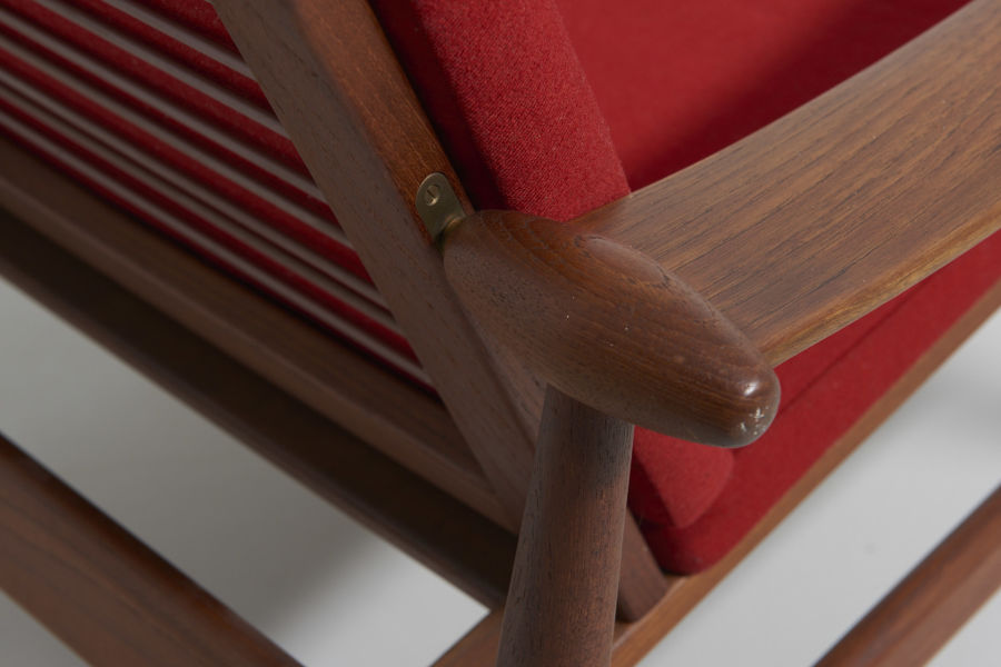 modest furniture vintage 1827 finn juhl spade chair france daverkosen red 08