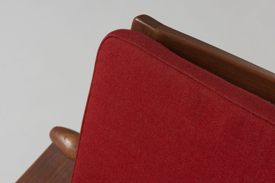modest furniture vintage 1827 finn juhl spade chair france daverkosen red 09