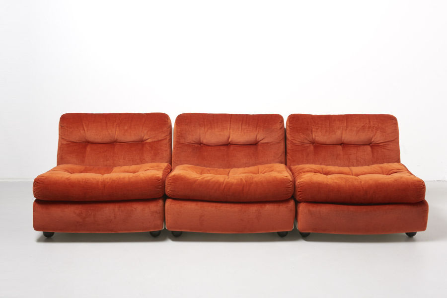 modest furniture vintage 1828 mario bellini amanta orange 02