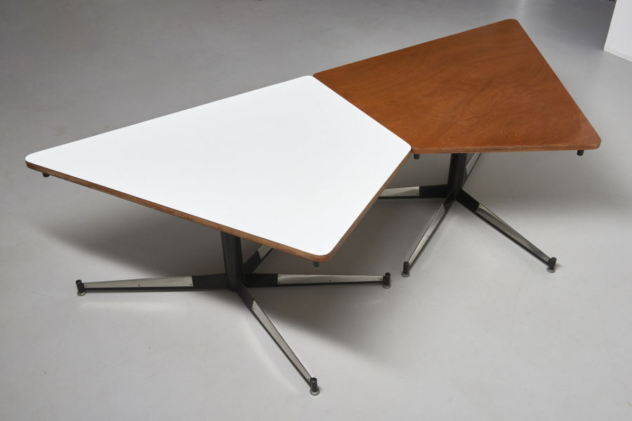 modest furniture vintage 1830 diamond table veneer willy van der meeren 15