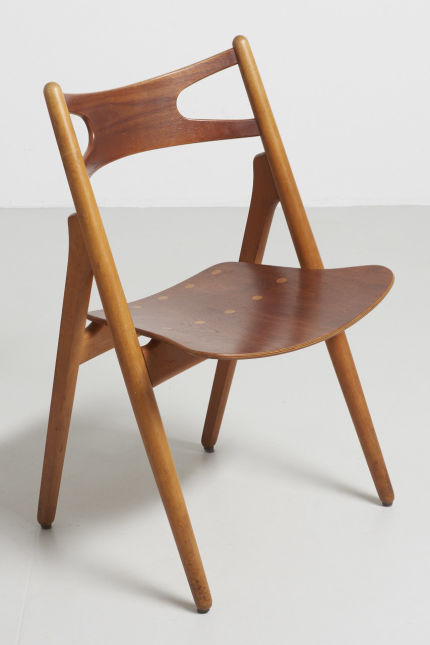 modest furniture vintage 1825 hans wegner sawbuck chairs teak and oak carl hansen 03