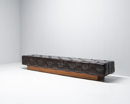 3464bench-woven-leather