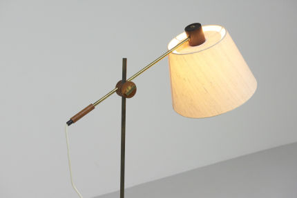 modest furniture vintage 0884 floor lamp teak brass adjustable 03