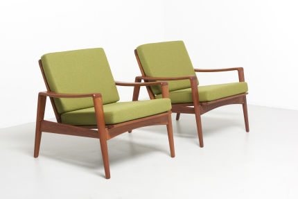 modest furniture vintage 1744 pair easy chairs arne wahl iversen 01