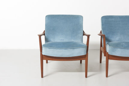 modest furniture vintage 1786 kindt larsen easy chairs model FD125 01