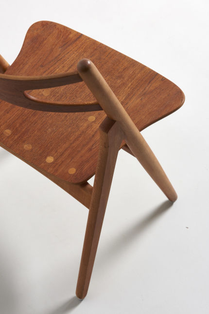 modest furniture vintage 1825 hans wegner sawbuck chairs teak and oak carl hansen 09