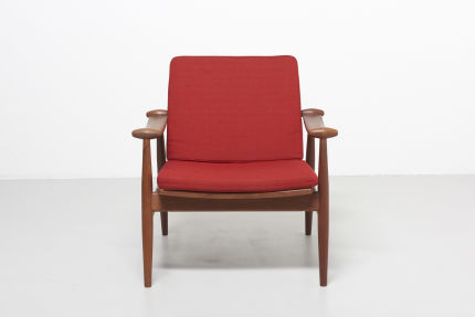 modest furniture vintage 1827 finn juhl spade chair france daverkosen red 02