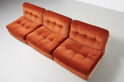 modest furniture vintage 1828 mario bellini amanta orange 08