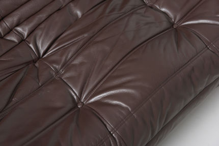 modest furniture vintage 1846 togo ligne roset brown leather 05