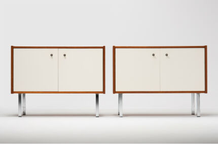 PAIR OF BEDSIDE CABINETS - 60'S Anton Slotboom Lockwood